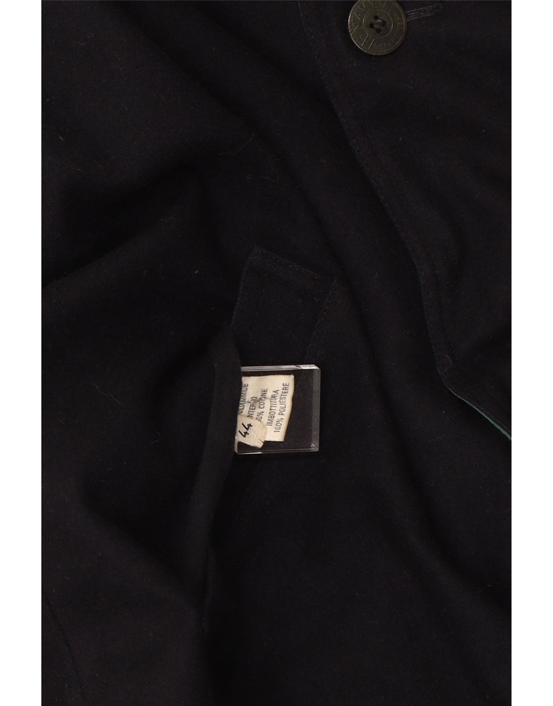 FLY 3 Mens Reversible Windbreaker Coat IT 44 XS Navy Blue Wool