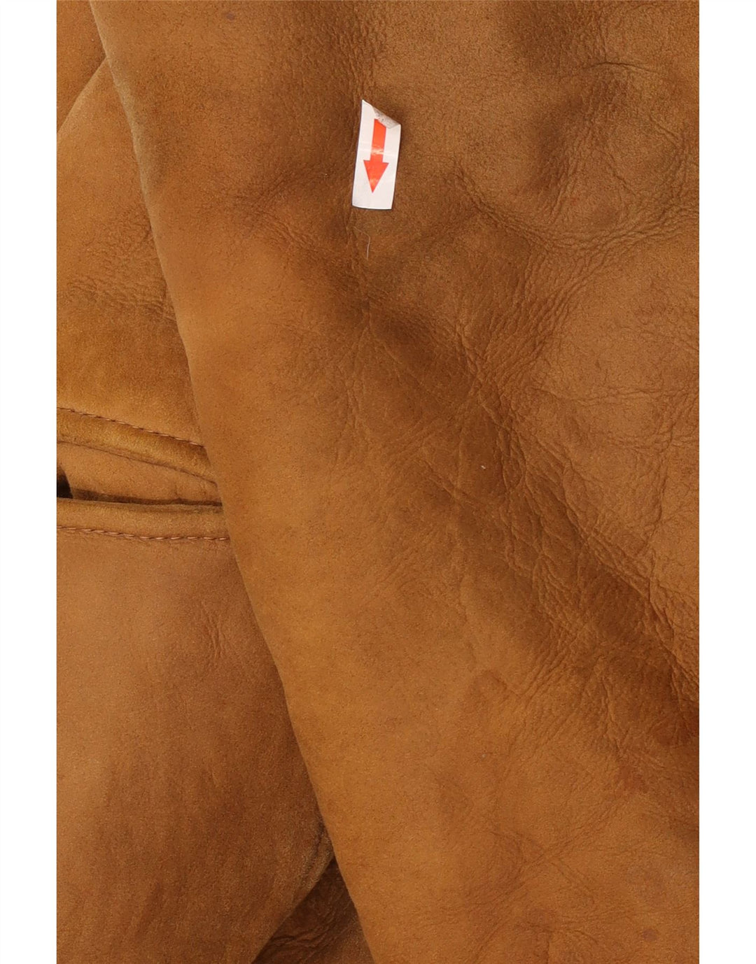Vintage Dame Double Breasted Shearling Jacket UK 14 Large Beige