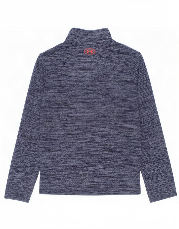 Under Armour Boys Pullover Træningsdragt Top 6-7 år Navy Blue Flecked