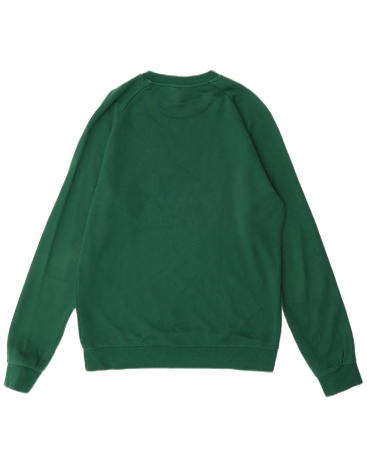 Adidas grafisk sweatshirt til mænd mellem grøn bomuld