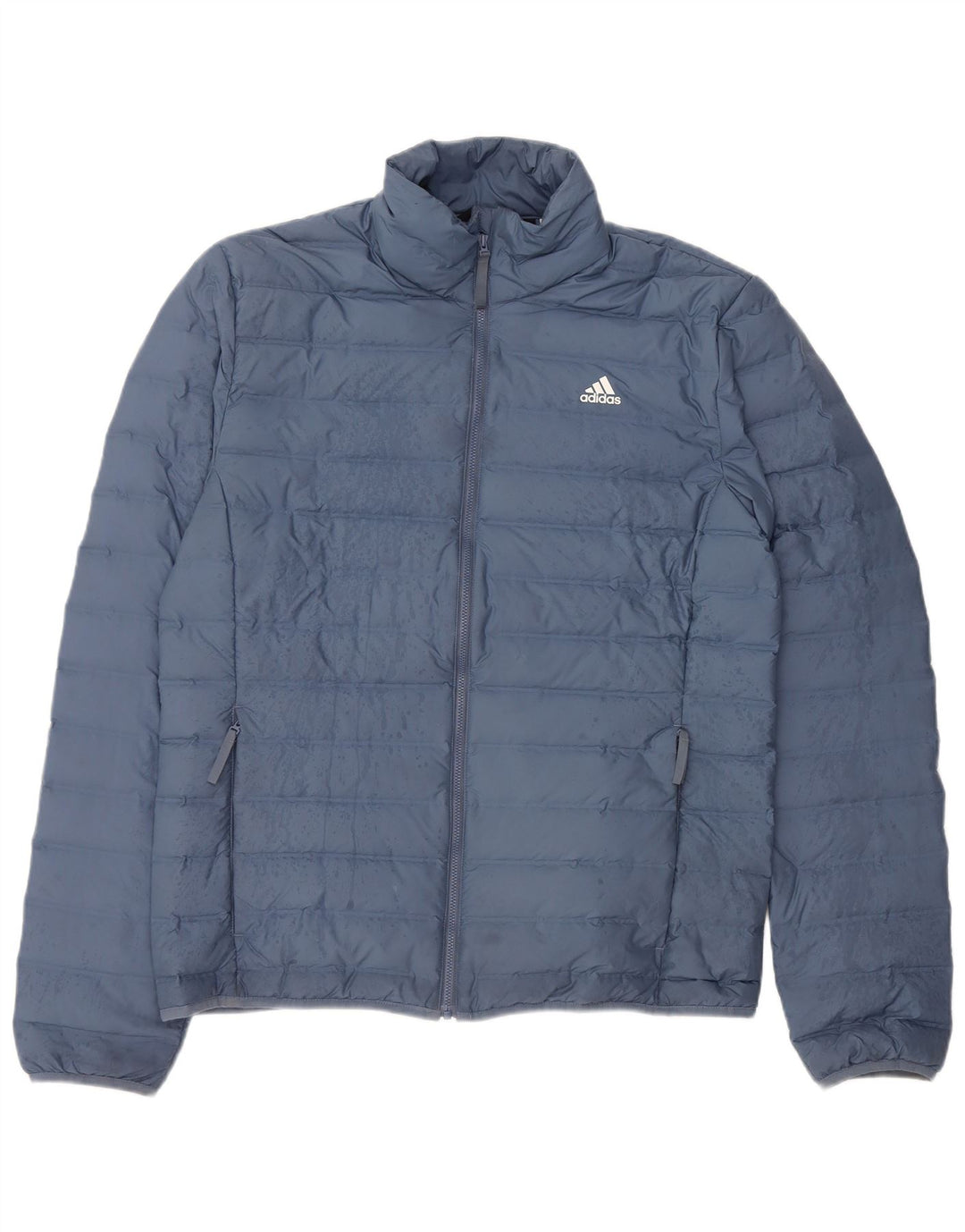 Adidas Dame Polstret Jakke UK 16 Large Blue Polyester