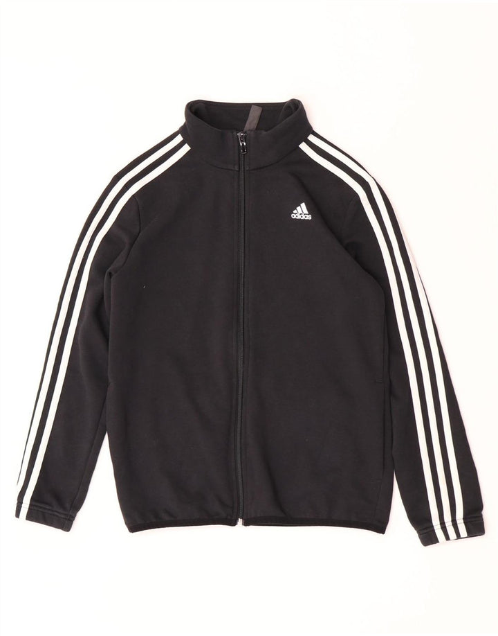 Adidas Drenge Træningsdragt Topjakke 11-12 År Sort Bomuld