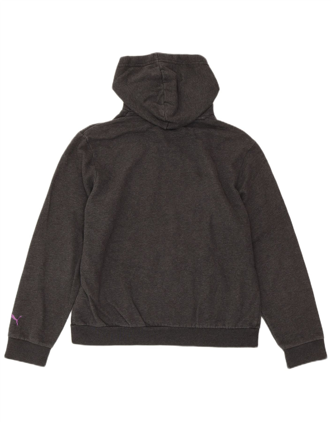 PUMA Grafisk hættetrøje til kvinder DK 14 Stor grå bomuld