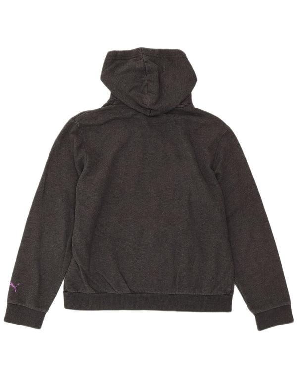 PUMA Grafisk hættetrøje til kvinder DK 14 Stor grå bomuld