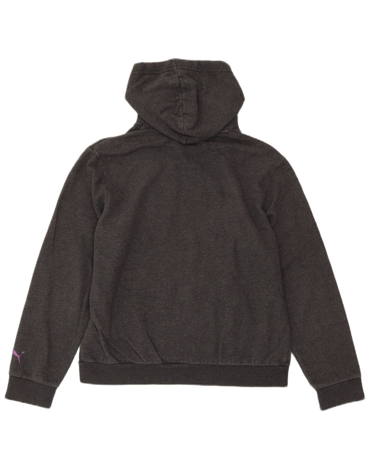 PUMA Grafisk hættetrøje til kvinder DK 14 Stor grå bomuld