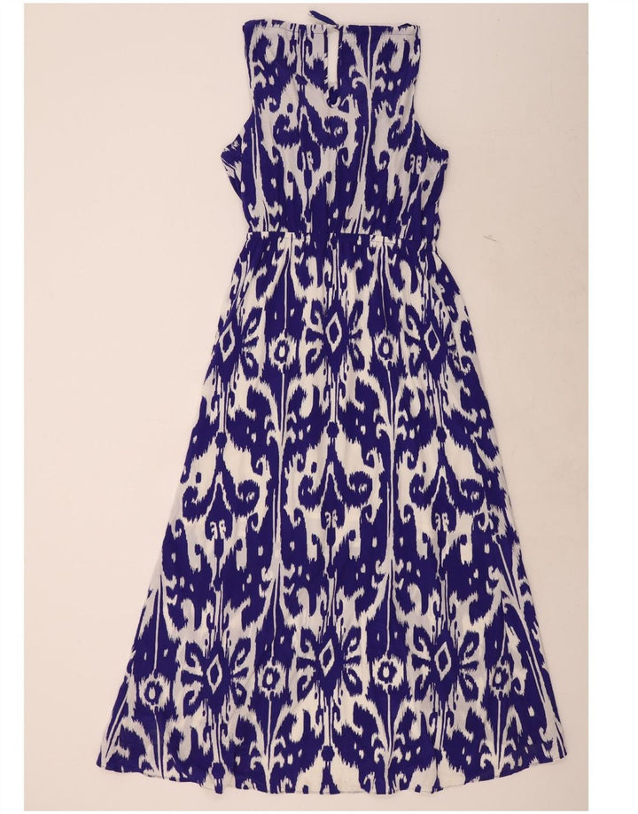 ATHLETA Womens Sleeveless Maxi Dress UK 16 Large Purple Ikat Polyester Vintage Athleta and Second-Hand Athleta from Messina Hembry 