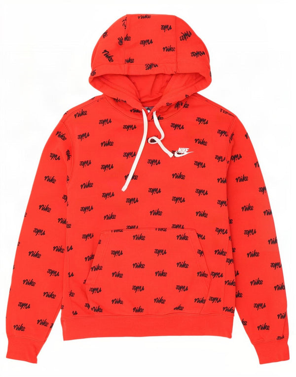 Nike Herre grafisk hættetrøje Jumper Medium Rød Bomuld