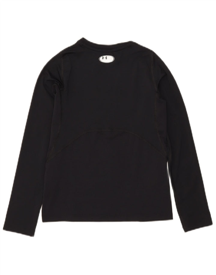 Under Armour Boys Heat Gear Top Langærmet 9-10 år Medium Sort