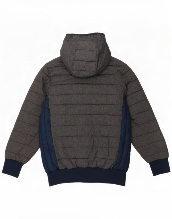 Ellesse drenge hættepolstret jakke 12-13 år Grå Colourblock Nylon