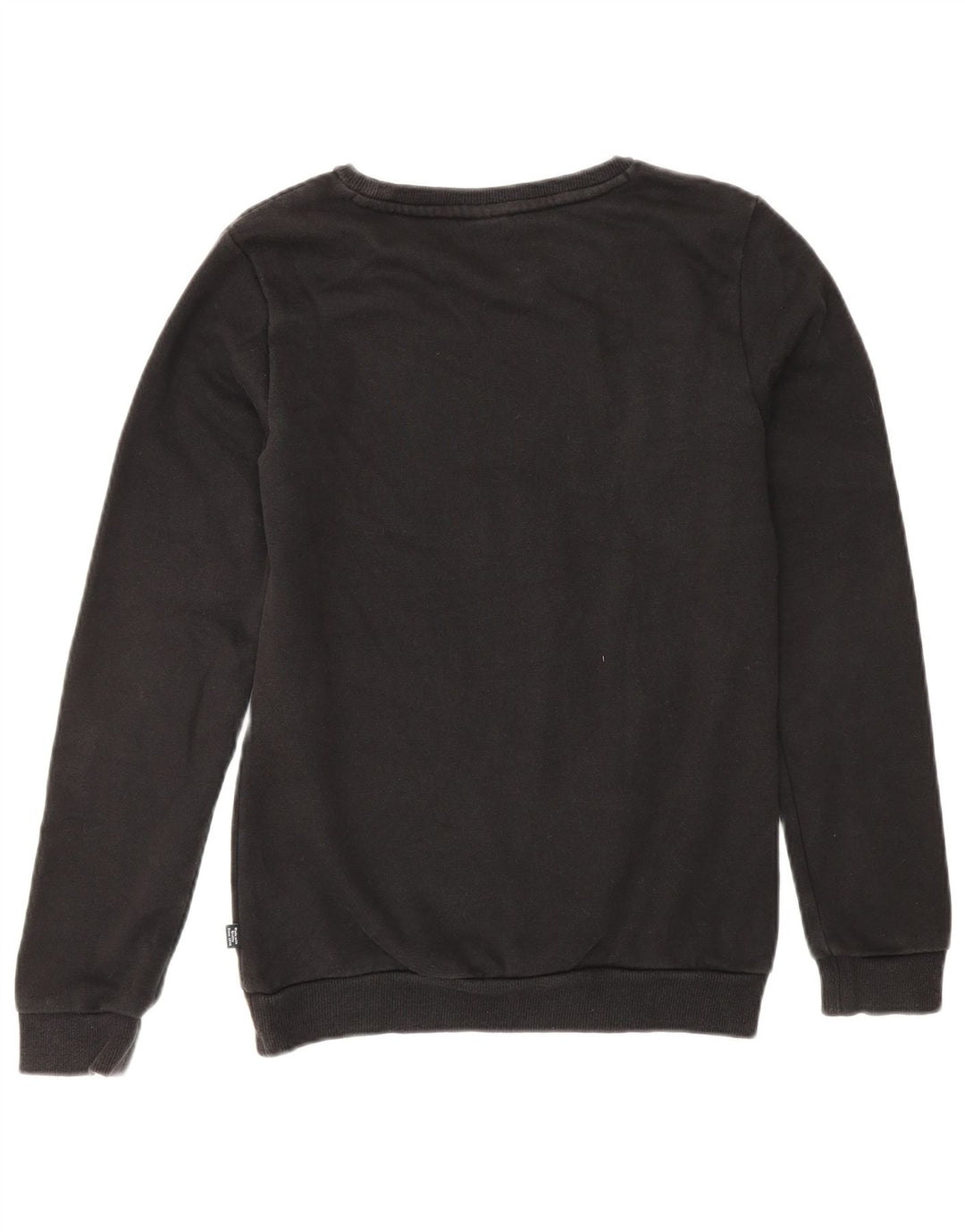 PUMA Boys Graphic Sweatshirt Jumper 13-14 Years Black Cotton