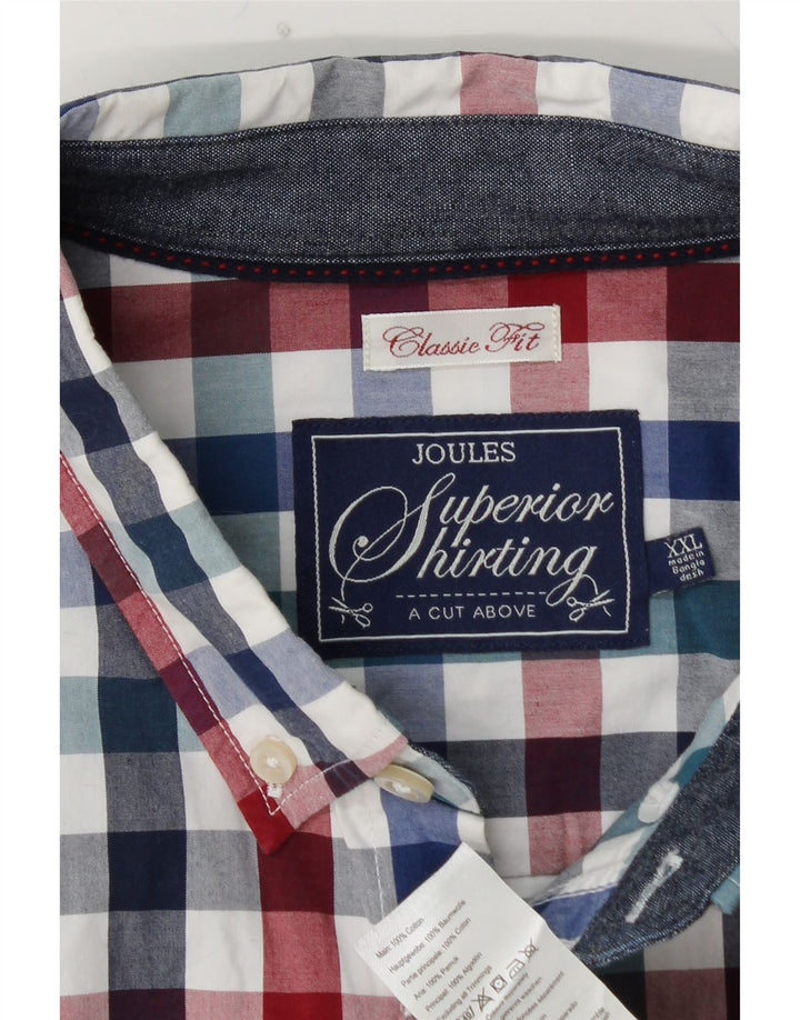 JOULES Herre Classic Fit skjorte 2XL flerfarvet ternet bomuld