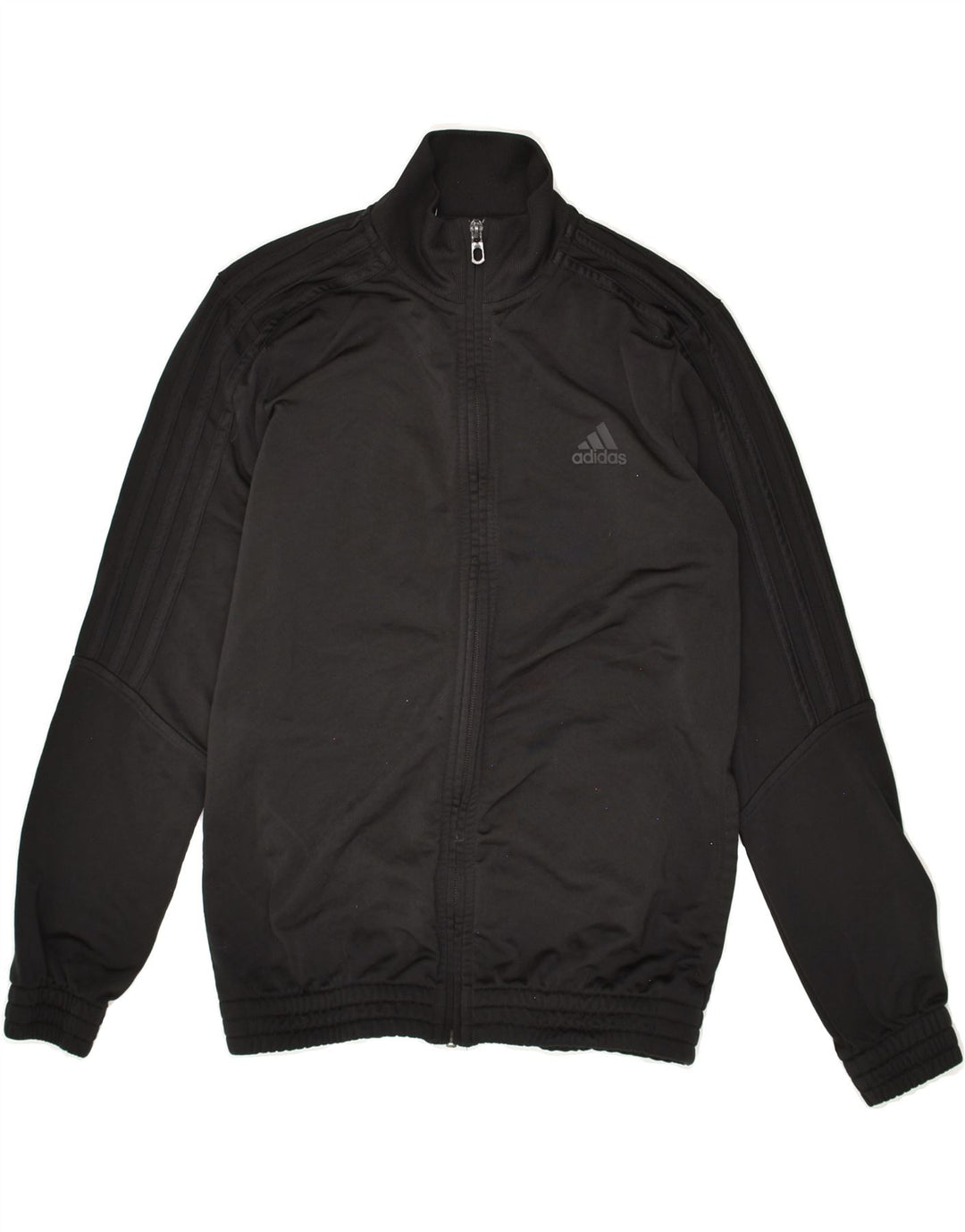 ADIDAS Boys Tracksuit Top Jacket 11-12 Years Black Polyester Vintage Adidas and Second-Hand Adidas from Messina Hembry 