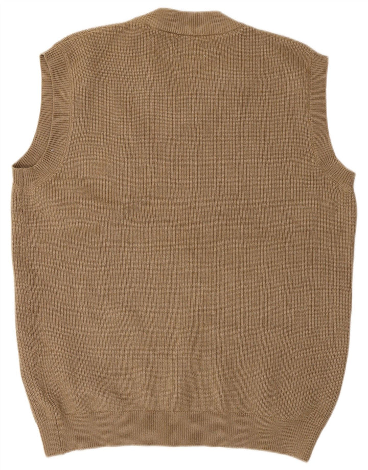 Marks & Spencer Herrevest Tank Top Stor Beige Polyester