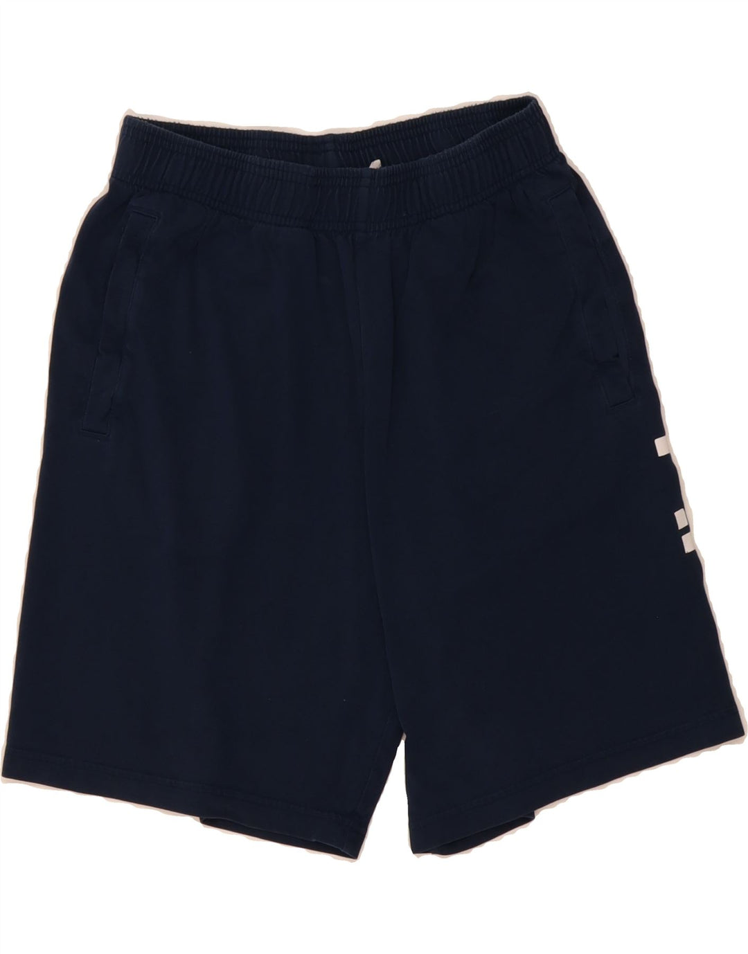 ADIDAS Mens Graphic Sport Shorts Medium Navy Blue Cotton Vintage Adidas and Second-Hand Adidas from Messina Hembry 