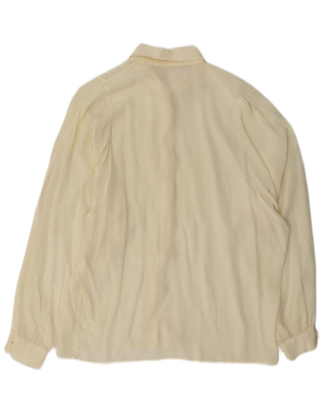 Vintage dameskjorte bluse UK 16 Large Off White