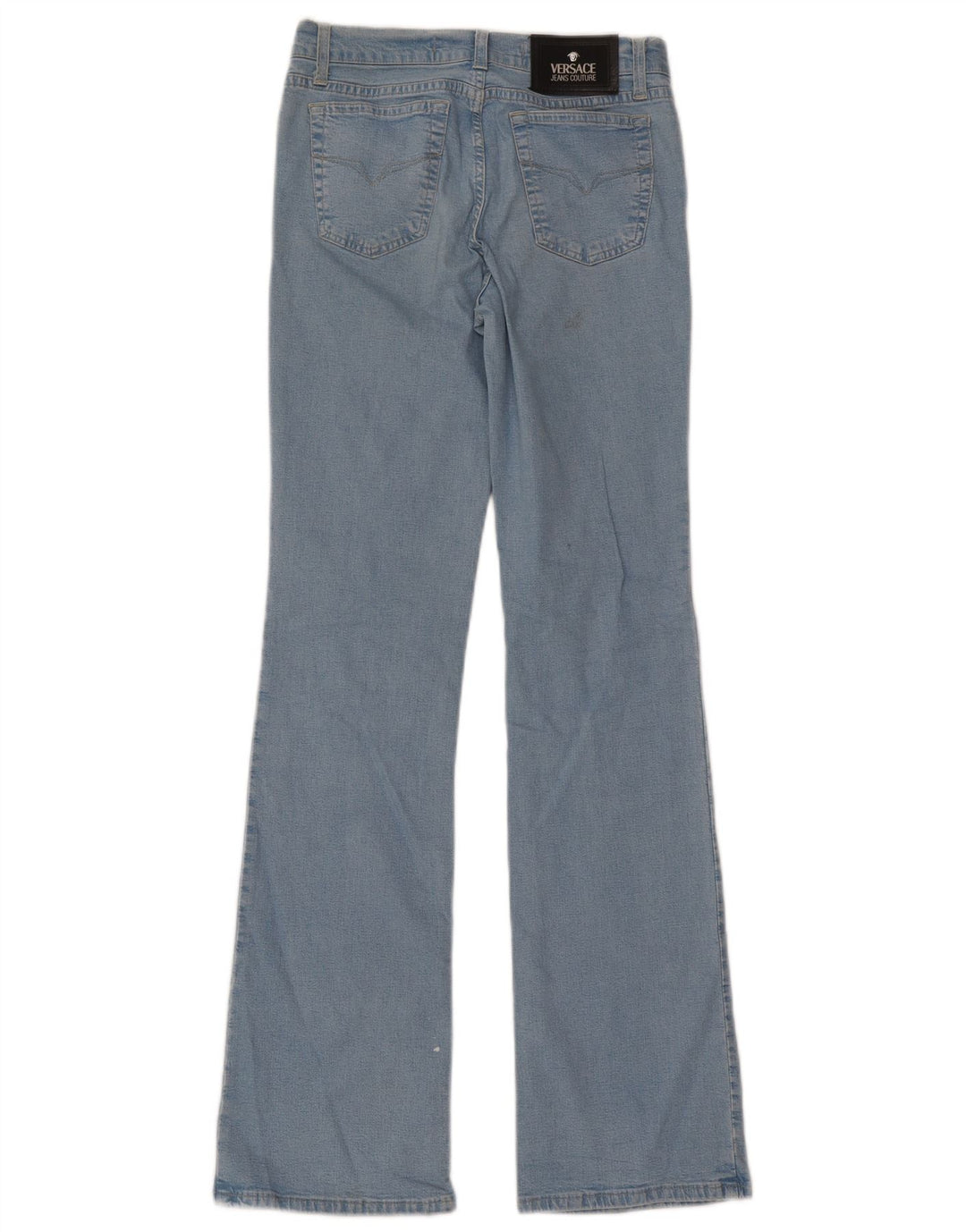 Versace Dame Flared Jeans W29 L32 Blå Bomuld