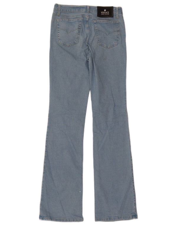 Versace Womens Flared Jeans W29 L32 Blue Cotton