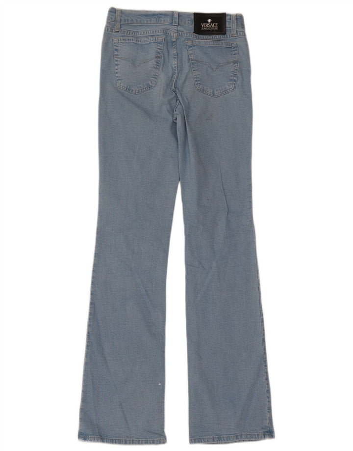 Versace Dame Flared Jeans W29 L32 Blå Bomuld