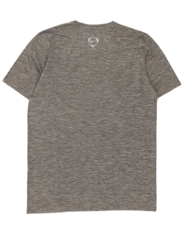 Nike Herre Dri Fit T-shirt Top 3XL Grå Flecked Polyester