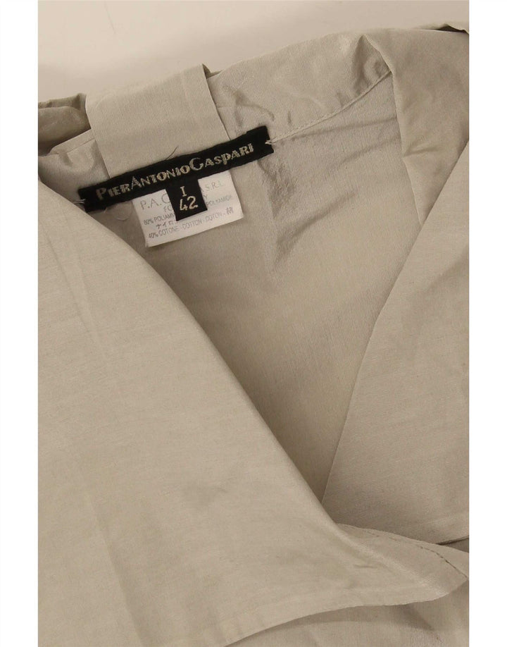 Pier Antonio Gaspari Dame Oversized Cardigan Top IT 42 Medium Grå