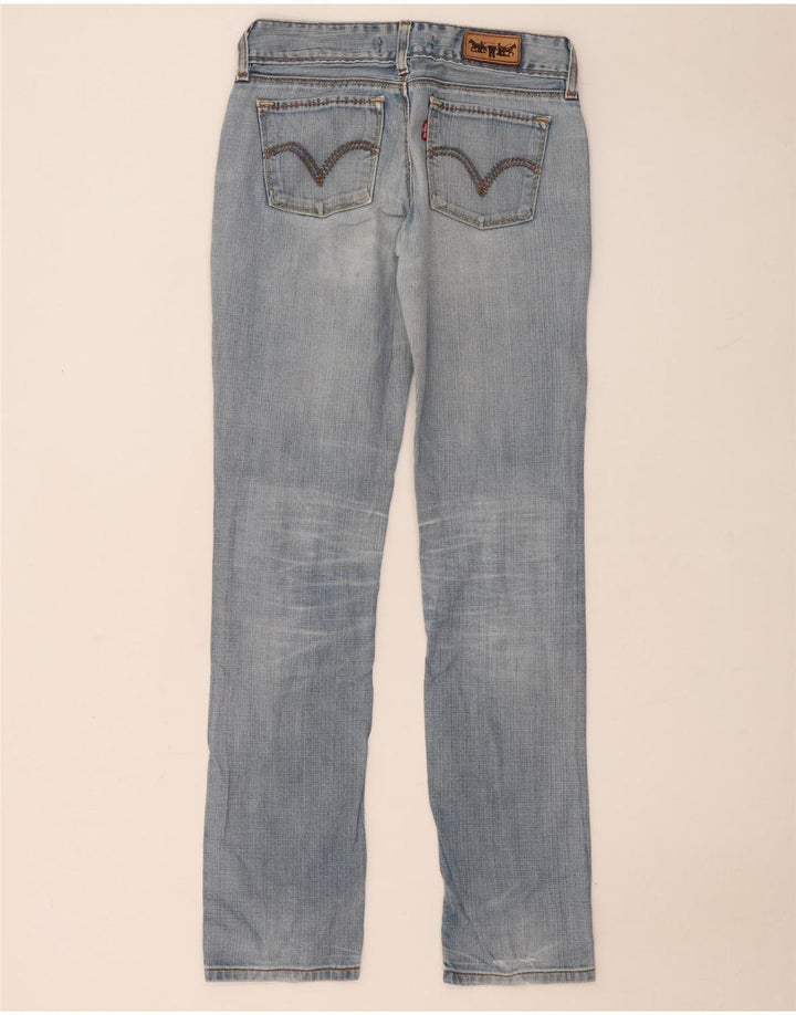 LEVI'S Dame 571 Slim Jeans W28 L34 Blå Bomuld