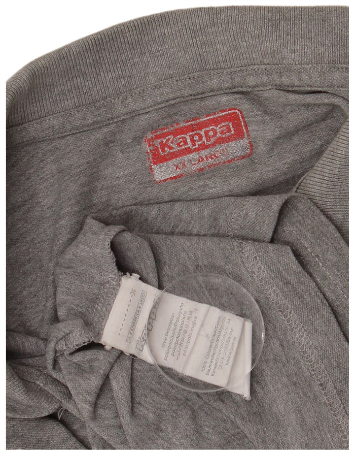 Kappa herre poloshirt XL grå bomuld