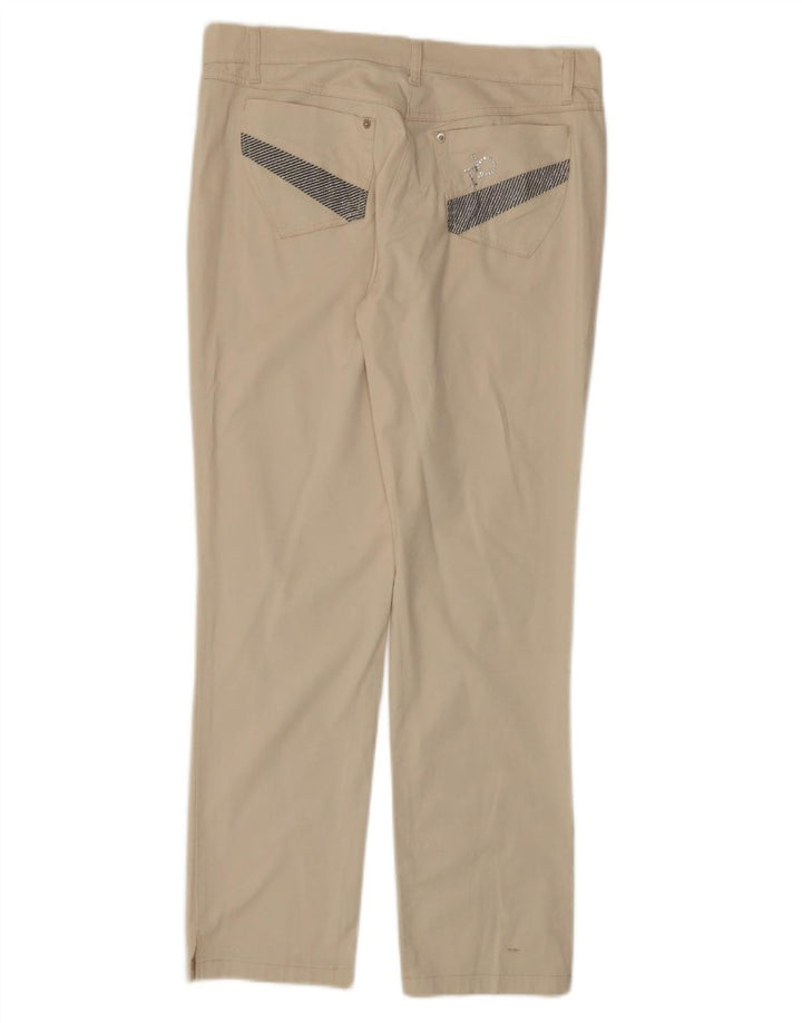 ROCCOBAROCCO Lige fritidsbukser til kvinder IT 46 Large W34 L30 Beige