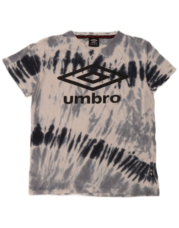 UMBRO Grafisk T-shirt-top til drenge 15-16 år 2XL Grå Tie Dye Bomuld