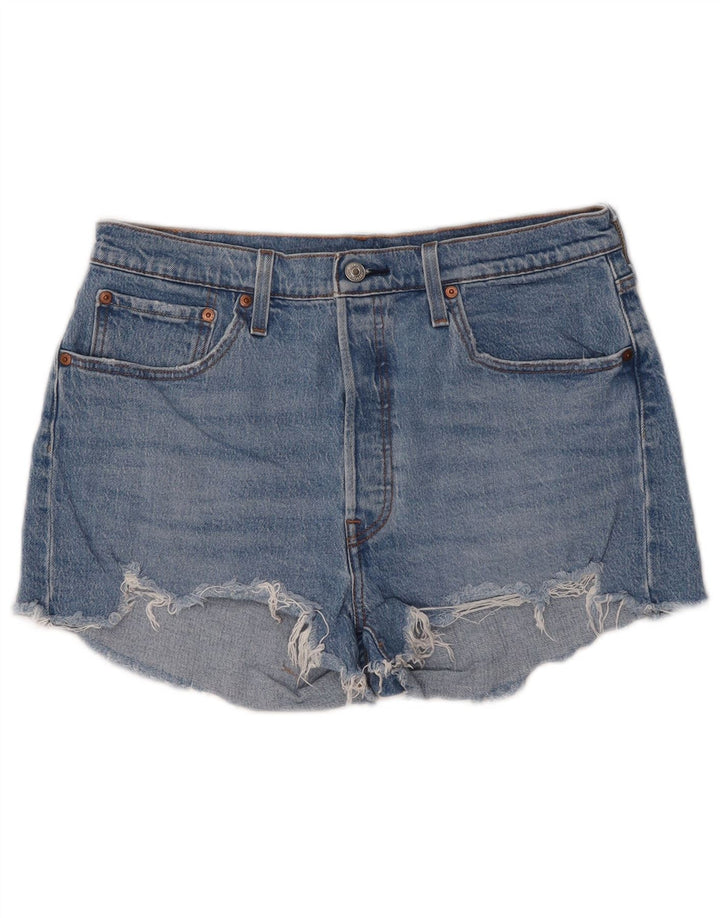 LEVI'S Womens 501 denimshorts W32 Large Blue Bomuld