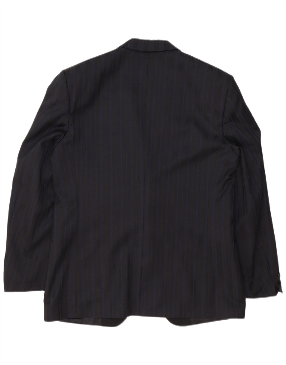 TREVIRA Blazerjakke til mænd med 1 knap IT 52 XL Marineblå stribet polyester