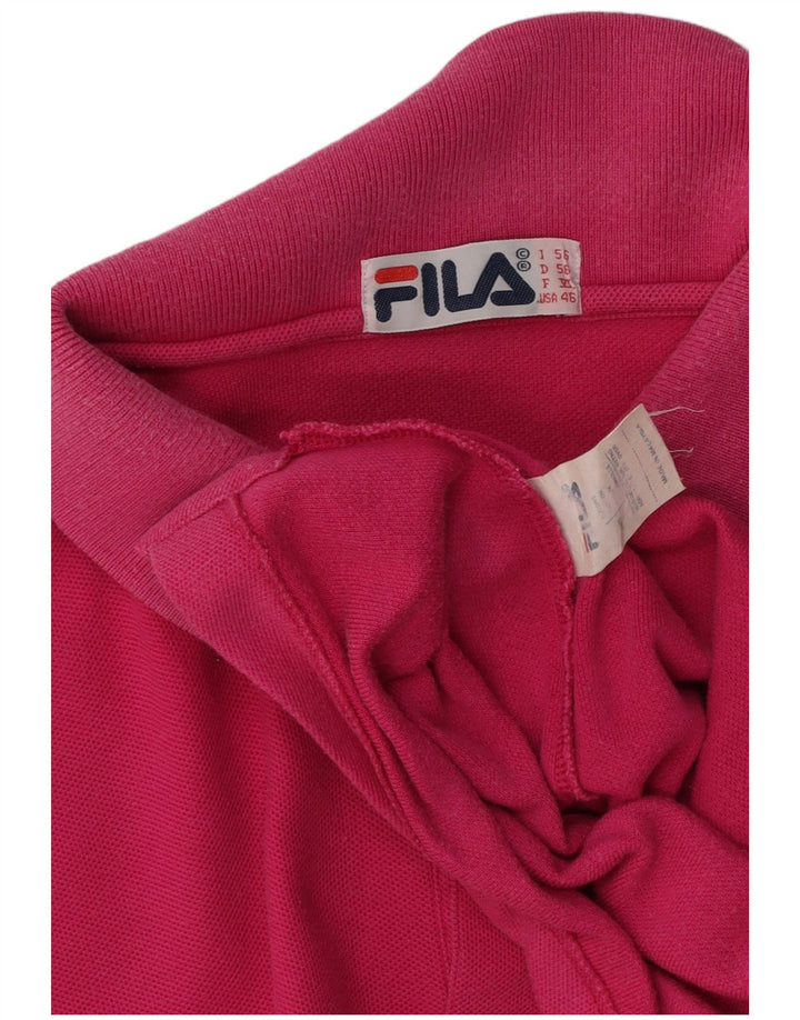 Fila Polo Shirt til mænd IT 56 XL Pink Bomuld
