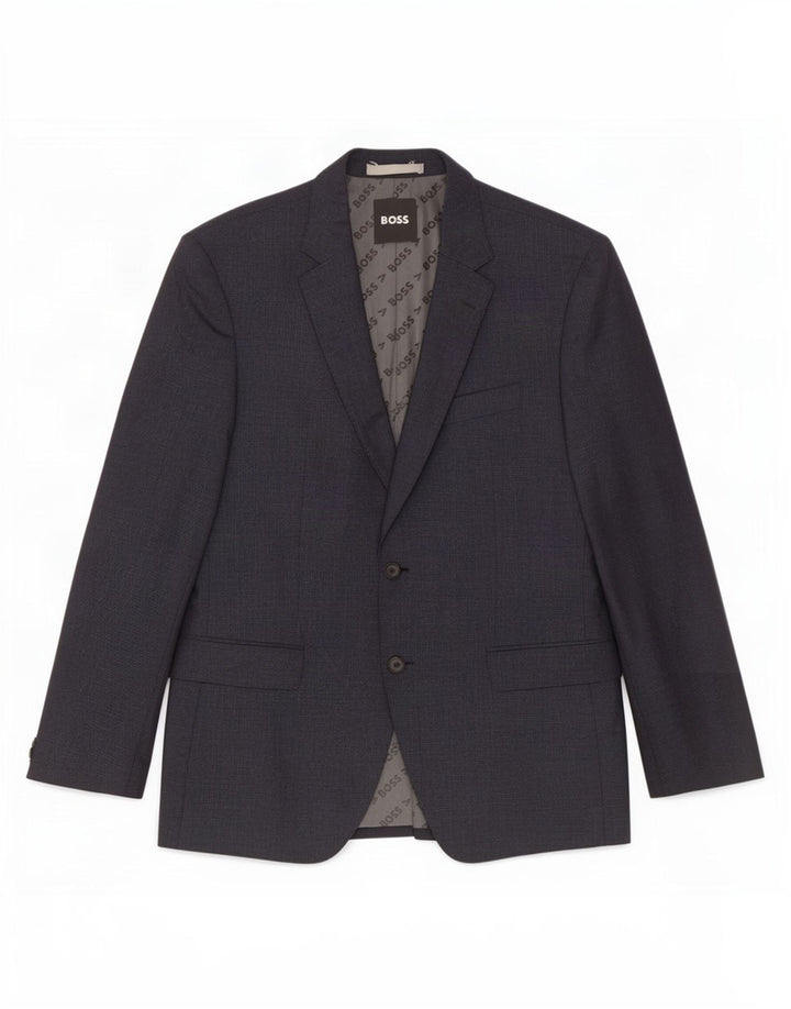 Hugo Boss Herre 2-knaps blazerjakke UK 52 XL Marineblå Uld