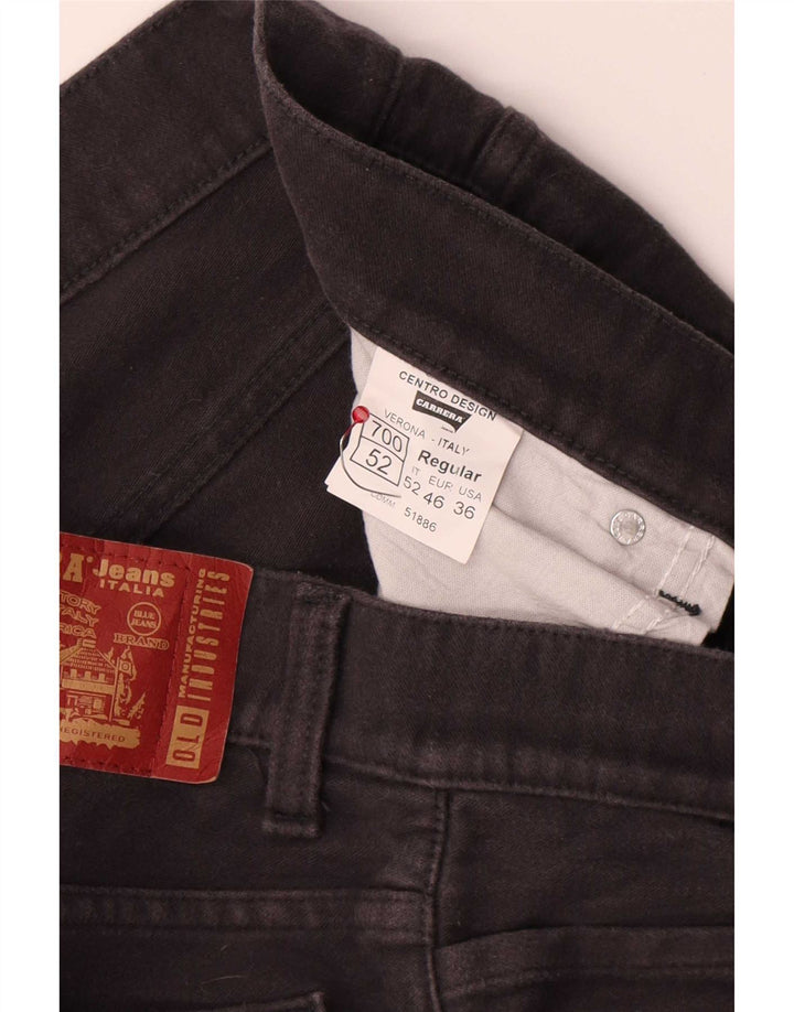 Carrera Mens 700 Regular Casual Bukser W36 L32 Grå Bomuld