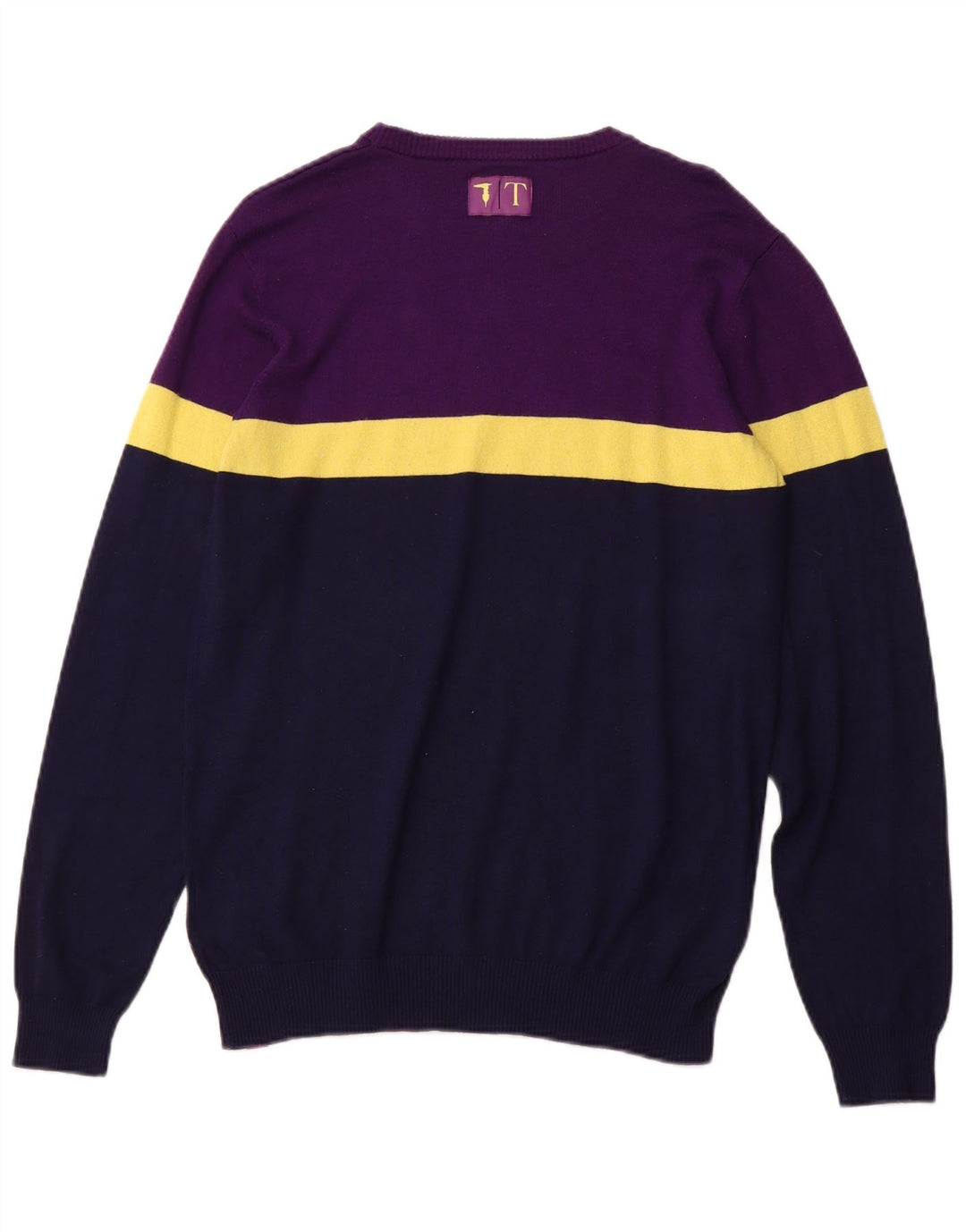 TRUSSARDI JUNIOR Boys Crew Neck Jumper Sweater 15-16 Years Navy Blue