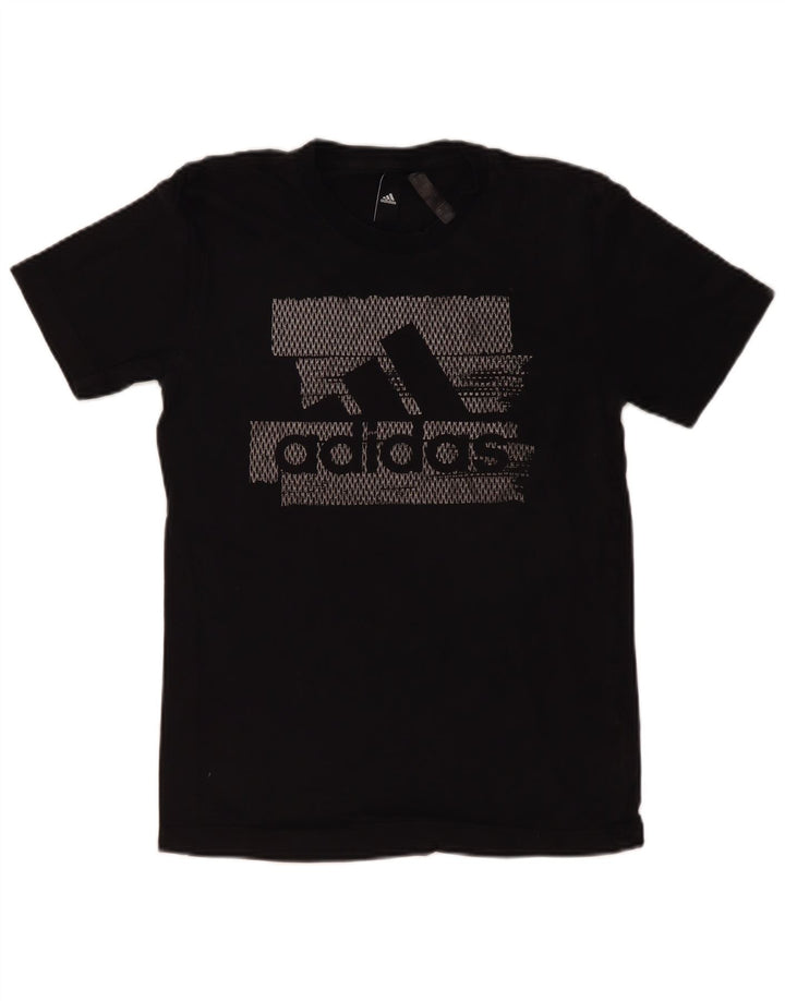 ADIDAS Grafisk T-shirt top til mænd, lille sort bomuld