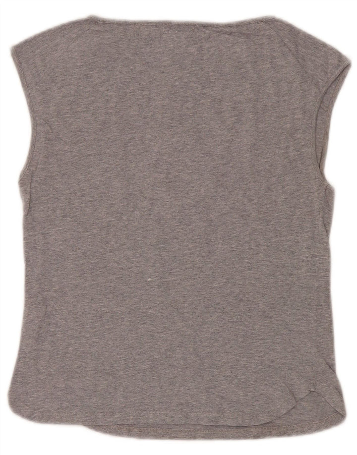 Max & Co. Kvinder Grafisk Vest Top UK 10 Lille Grå