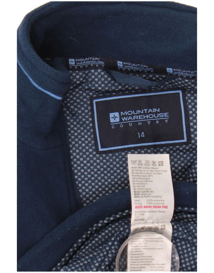 Mountain Warehouse Dame Fleecejakke UK 14 Large Navy Blue Polyester
