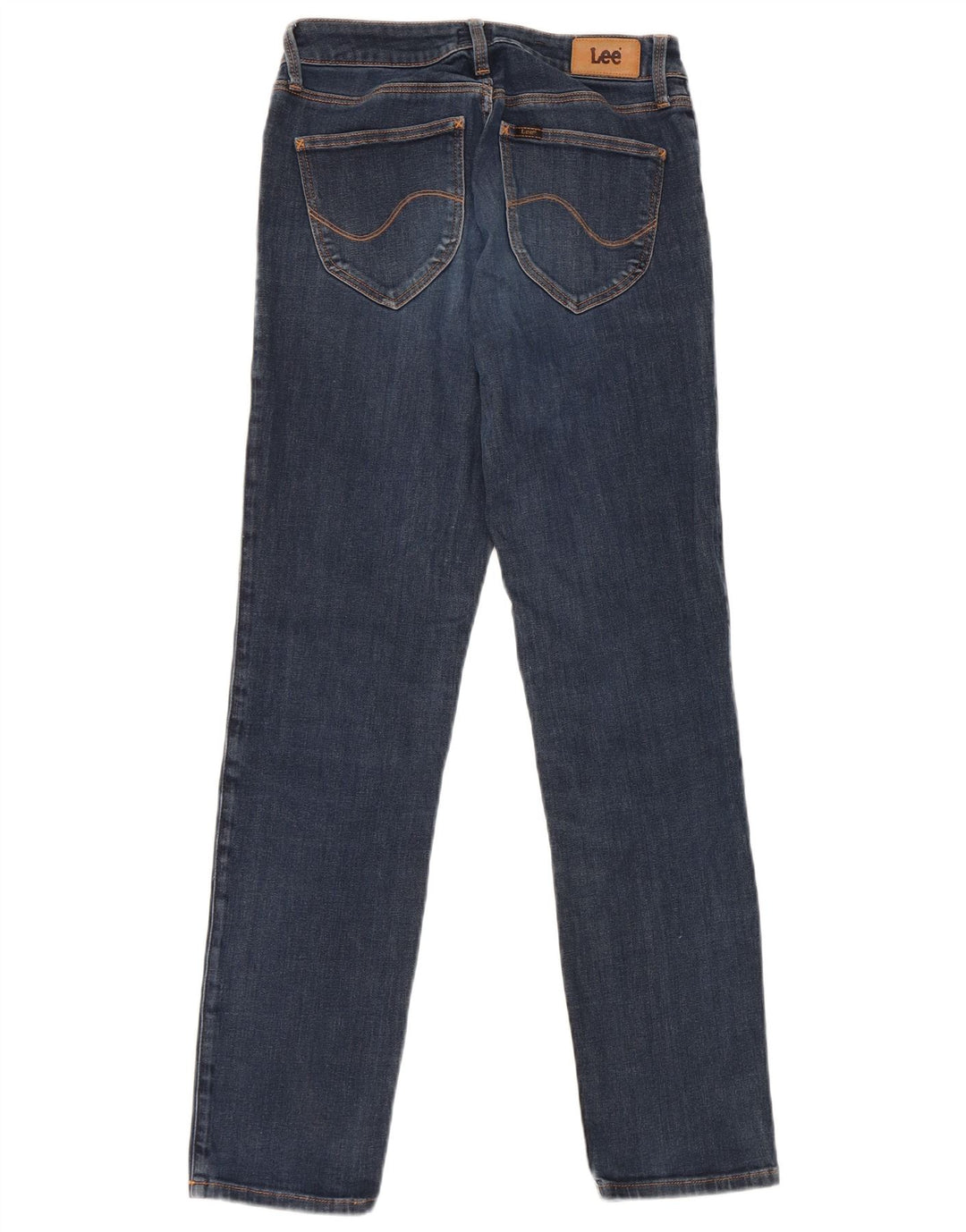 Lee Dame Marion Straight Jeans W27 L31 Marineblå Bomuld