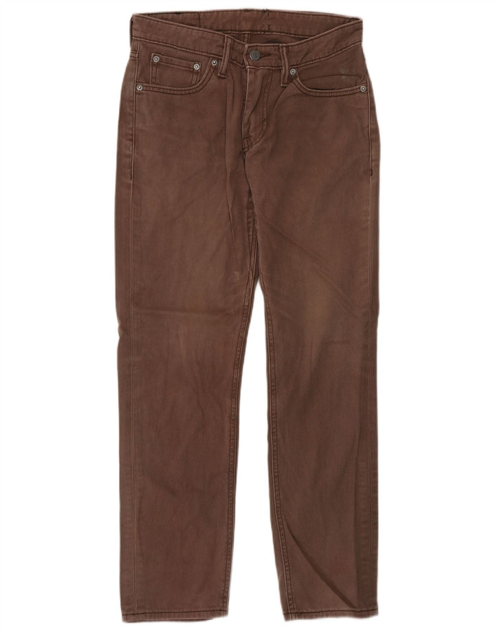 Levi's Herre 511 Slim Jeans W28 L30 Brun Bomuld