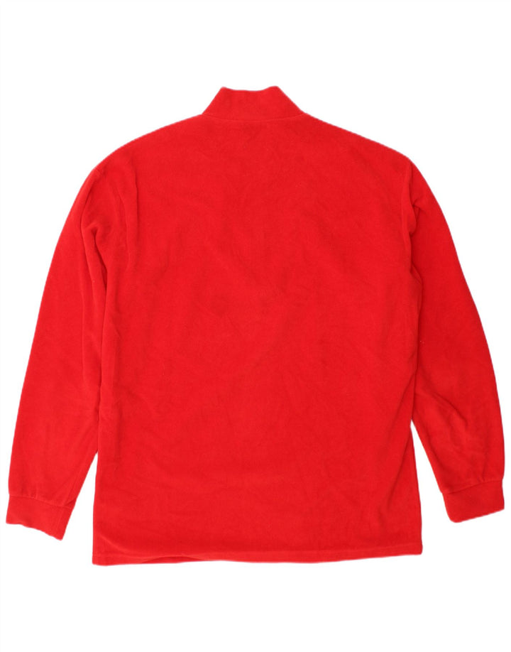 FILA Fleece Jumper til mænd med lynlås IT 54 XL Rød Polyester
