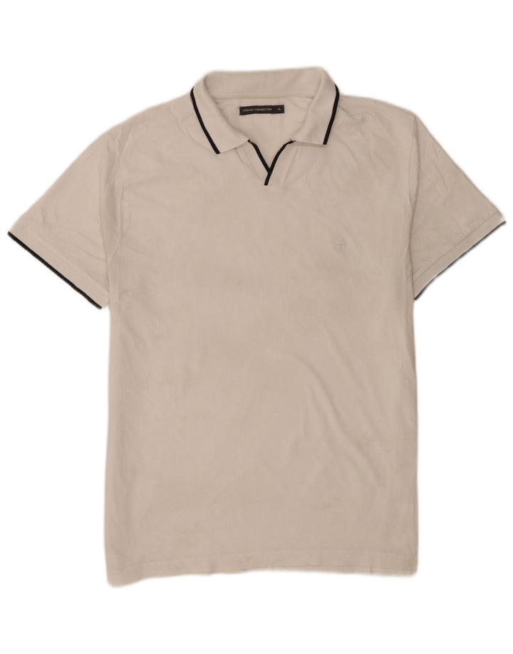 French Connection Herre poloshirt XL Hvid