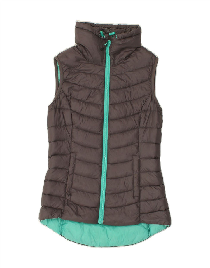 FAT FACE Womens Padded Gilet UK 6 XS  Grey Polyester Vintage Fat Face and Second-Hand Fat Face from Messina Hembry 