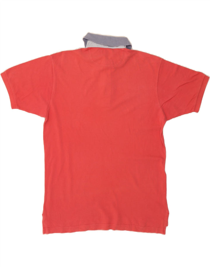 BROOKSFIELD Mens Polo Shirt IT 52 Large Red Cotton Vintage Brooksfield and Second-Hand Brooksfield from Messina Hembry 