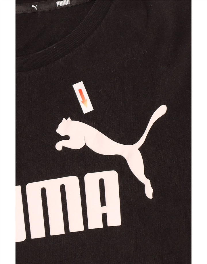 Puma Herre Grafisk T-Shirt Top Lille Sort