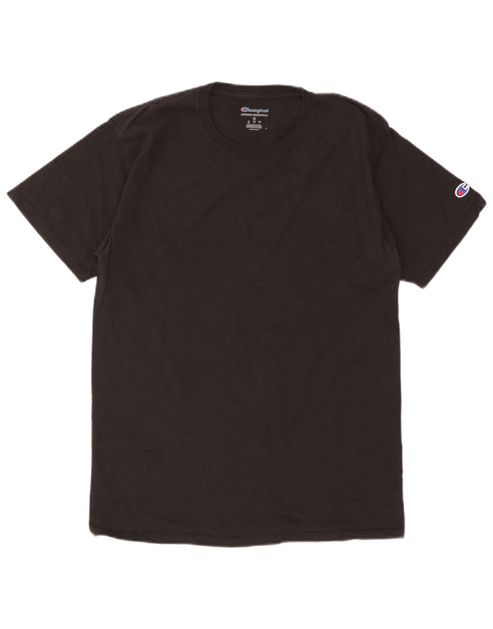 Champion Herre T-Shirt Top Medium Sort Bomuld
