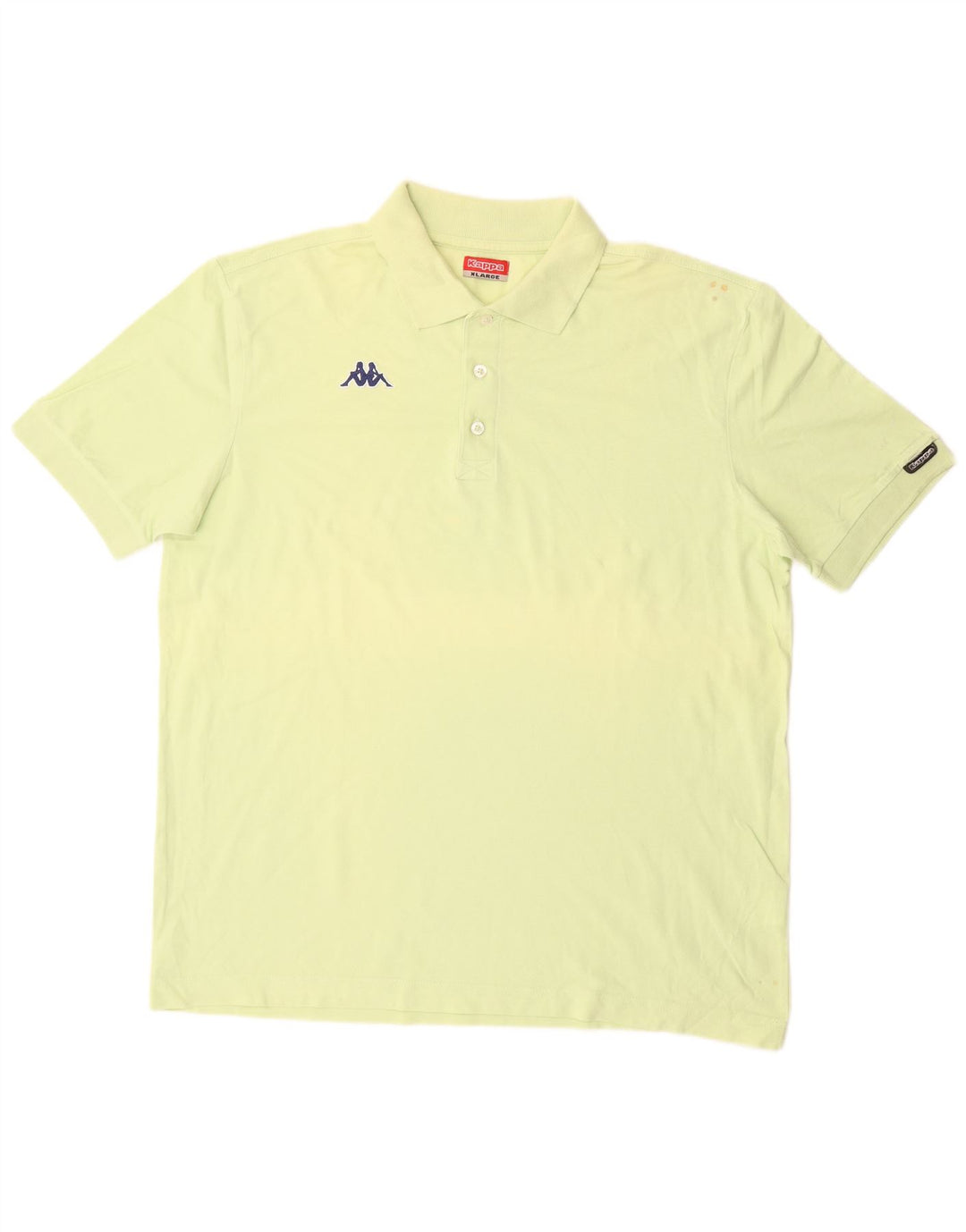Kappa herre poloshirt XL gul bomuld