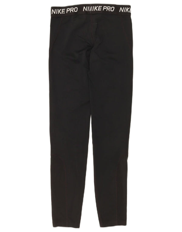 NIKE piger Dri Fit grafiske leggings 12-13 år stor sort polyester