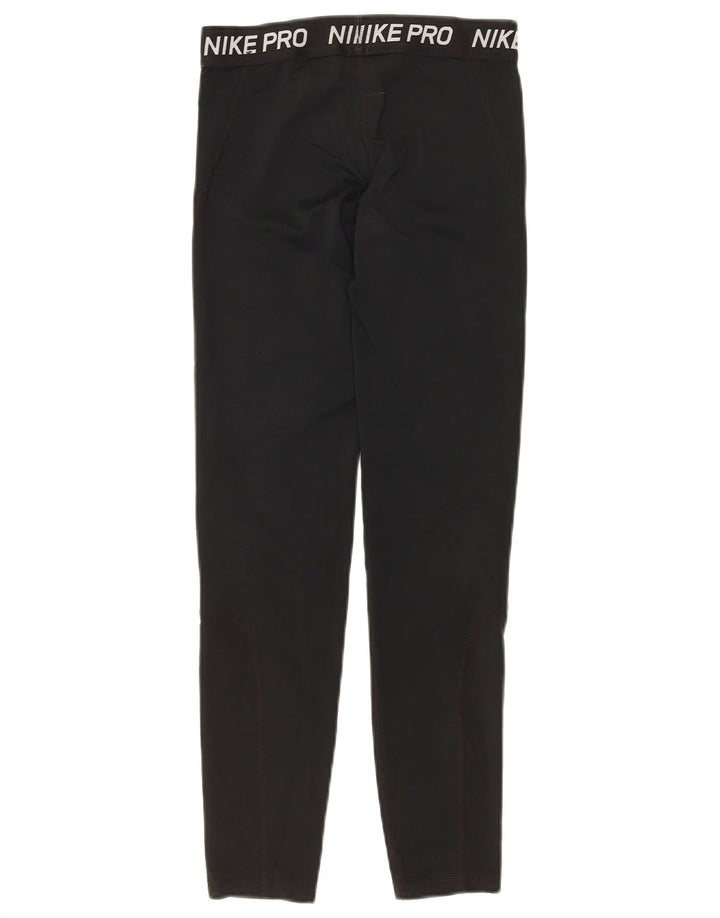 NIKE piger Dri Fit grafiske leggings 12-13 år stor sort polyester