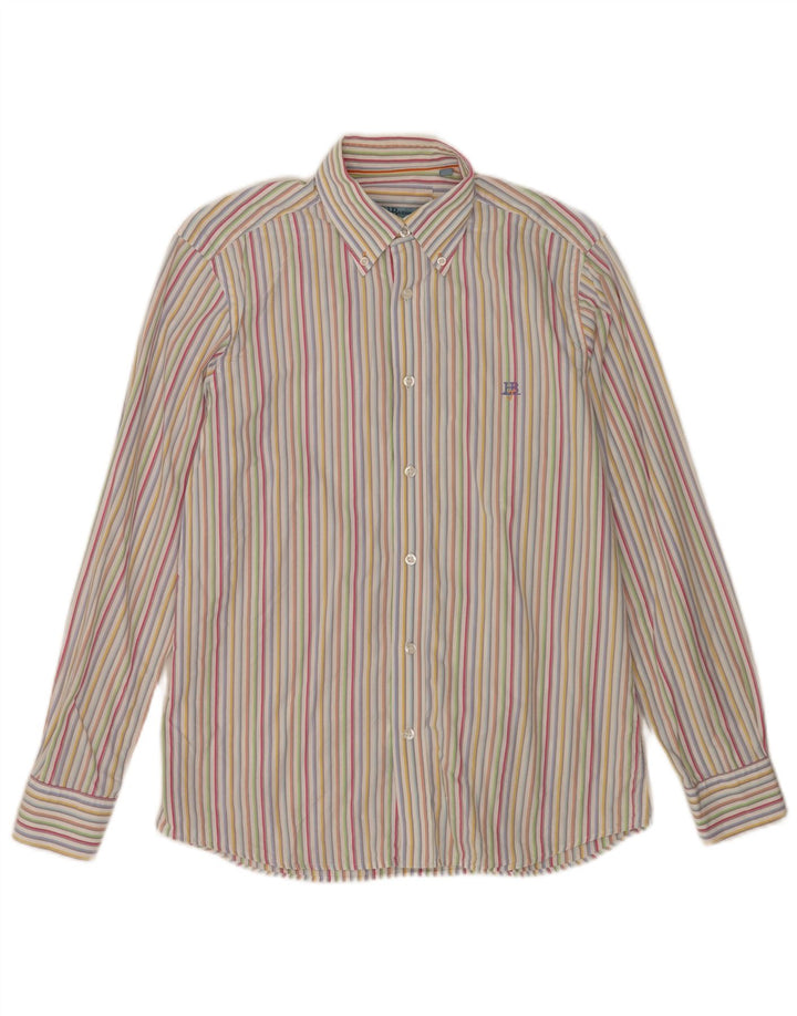 Harmont & Blaine Herreskjorte Medium Flerfarvet Stribet Bomuld