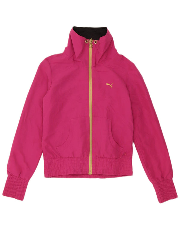 Puma træningsdragt topjakke til kvinder UK 10 Small Pink Polyester